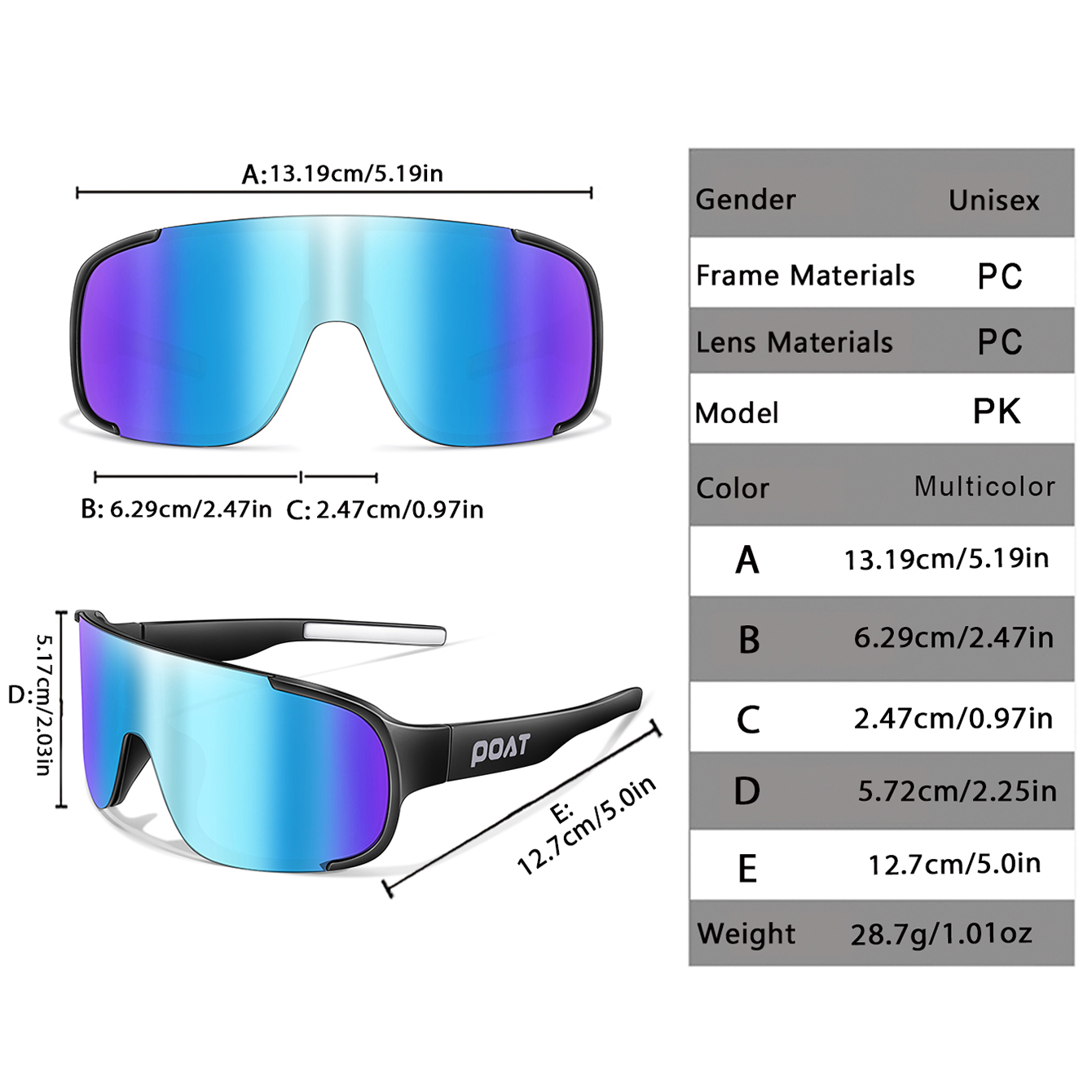 Солнцезащитные очки POAT UV400 – обзор и цена Mountain Biking Glasses