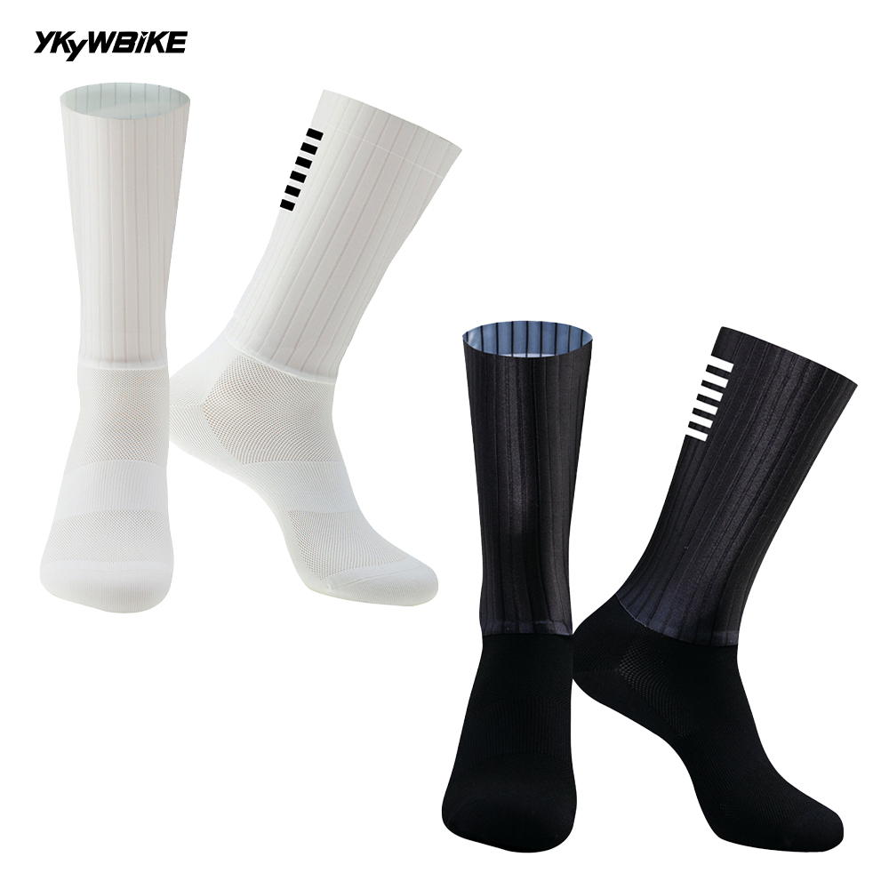 YKYW Black White Anti Slip Sil – обзор и цена Mountain Biking Socks