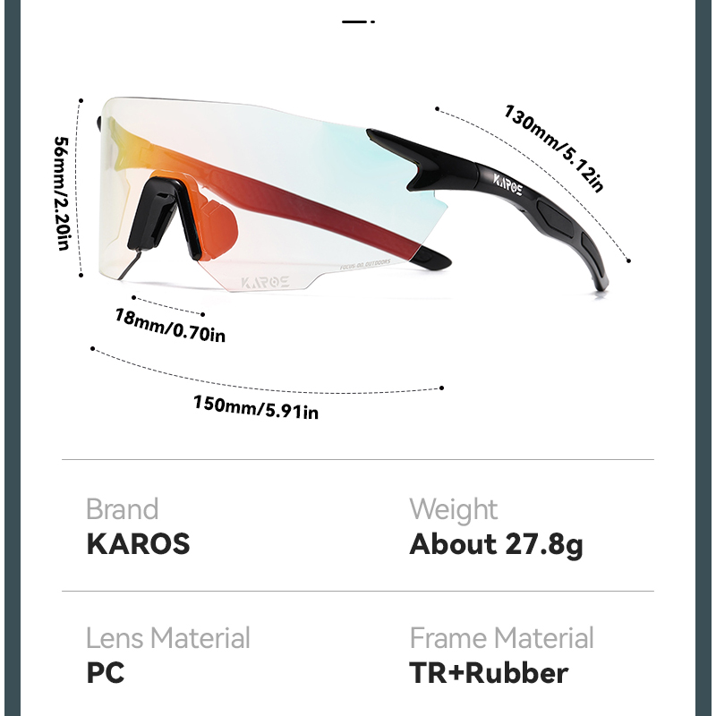 KAROS фотохромные велосипедные – обзор и цена Mountain Biking Glasses